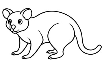 Elegant Koala Outline