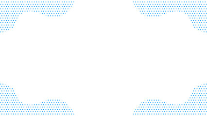 かわいい抽象的な幾何学模様のフレーム素材 チラシ・Web・動画背景素材16:9サイズ ブルー