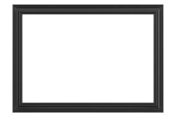 Picture frame. Landscape frame. 3D illustration.