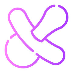 pacifier gradient icon