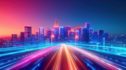 Neon City Highway for Sunset Drive.