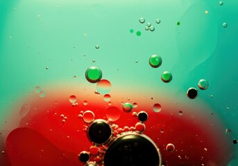 Colorful abstract image of bubbles in liquid, showcasing vibrant hues and textures