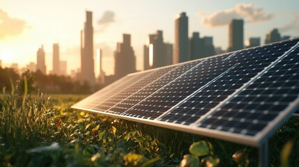 Eco-Friendly Skyscrapers in a High-Tech Urban Environment