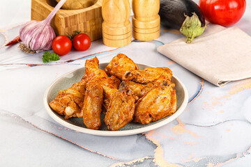 Grilled spicy chili chicken wings