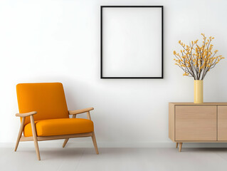 Modern Living Room 3D Illustration