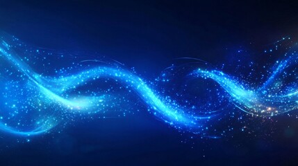 Fototapeta premium Exploring abstract glowing neural pathways a deep dive into synapse and neuron networks in a digital environment from an innovative perspective
