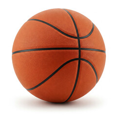 Fototapeta premium basketball isolated on white background. orange basketball on white background.