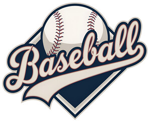 Baseball logo combining baseball ball and baseball letters.
