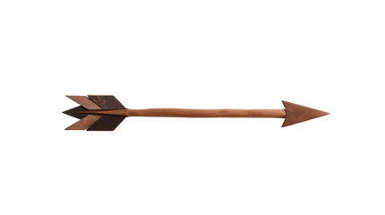 Photo of wooden arrow isolated on transparent background.png