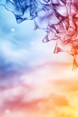 Obraz premium Soft pastel watercolor wash creates a calming backdrop for creative projects and relaxation