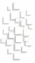 White Square Abstract 3D Background