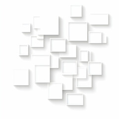 Abstract White Square Background Illustration
