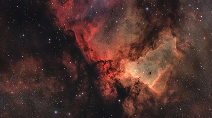 Celestial Clouds Drift in Cosmic Ether Above the Cosmic Canvas