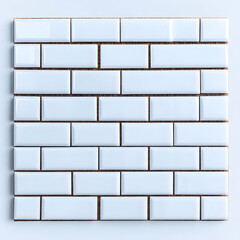 Naklejka premium White Subway Tile Background Illustration