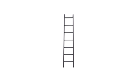 Photo of black metal ladder isolated on transparent background.png