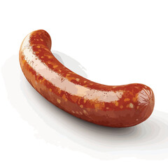 3D Render Sausage Icon Isolated Cutout Single Object