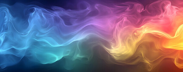 Obraz premium Colorful smoke swirls abstract background