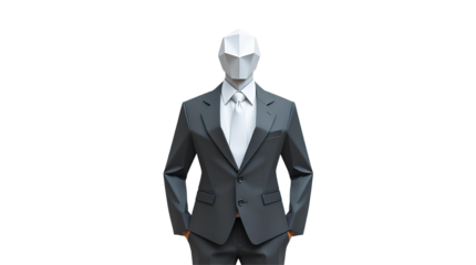 Photo of headless man in a business suit isolated on transparent background.png