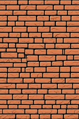 a close up of a brick wall with a black border