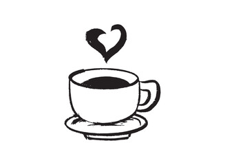 Illustration of an Handdrawn Coffee