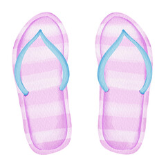 watercolor sandals