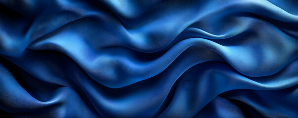 Fototapeta premium Blue silk fabric texture background