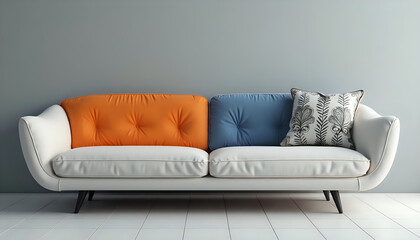 a sofa in a room