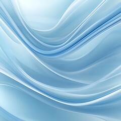 Abstract Blue Wave Swirls Digital Art Design
