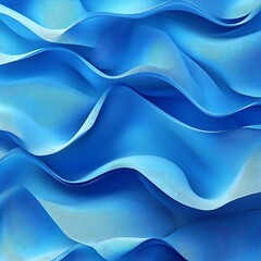 Obraz premium Abstract Blue Waves Digital Art Design