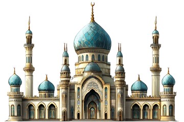 Ornate Mosque Facade