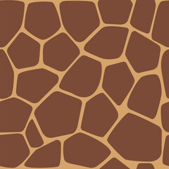 キリンのシームレスパターン © ベルベットR