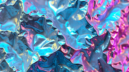 Iridescent Holographic Foil Texture