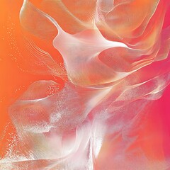 Fototapeta premium Abstract Orange and White Swirling Design