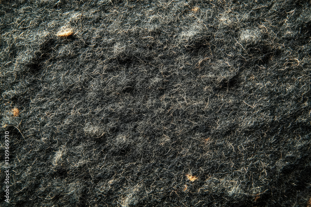 Poster Close-up of dark gray felted material with visible fibers and slight texture variations.