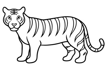 Fierce Tiger Linework
