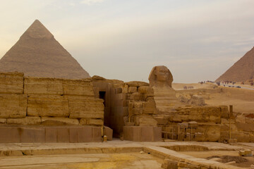 the great pyramids of giza in Cairo, egypt
