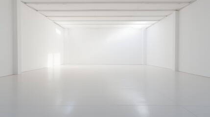 Fototapeta premium white room interior minimalist empty space