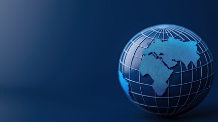 Fototapeta premium Global Shot of Earth with AI Integration in a Modern Legal Writing Context
