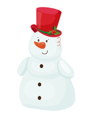 Snowman in Red Hat