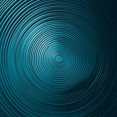 Abstract Teal Concentric Circles Design (1)
