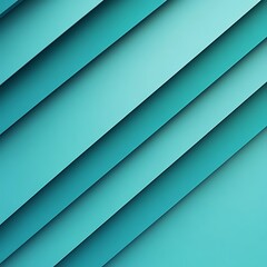 Obraz premium Abstract Teal Layered Diagonal Stripes Design