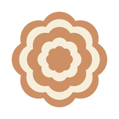 Boho Background Flower Shape