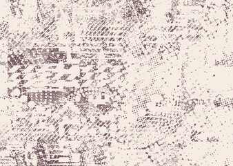 Background with glitch distorted grunge textures . grunge background texture with halftone dots, glitched shapes, textures and lines .Screen print vector background with grunge textured surface.