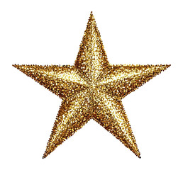 PNG Gold glitter star illustration decorative decoration.