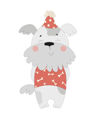 Party Dog Illustration