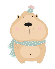 Chubby Hamster Illustration