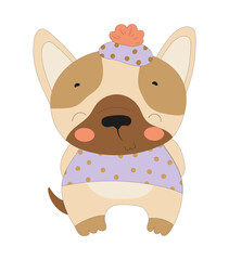 Cute Bulldog Illustration