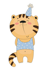 Happy Tiger Illustration