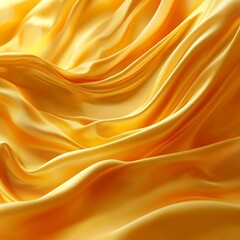 Obraz premium Golden Silk Drapery Luxurious Fabric Texture