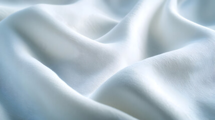 Obraz premium of a soft, textured hospital sheet with small creases, representing a sterile and comfortable medical setting 